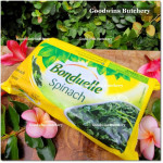 Vegetable Bonduelle France frozen SPINACH LEAF 400g